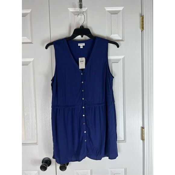 NWT J Jill Womens Navy Top/Vest Size M - Picture 1 of 3